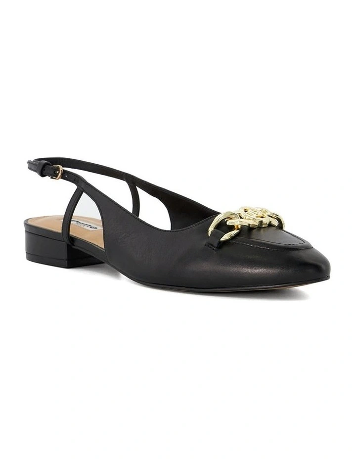 Hippity Slingback Flat in Black