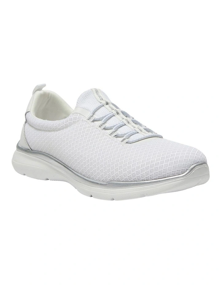 Quattro Sneakers in White Knit