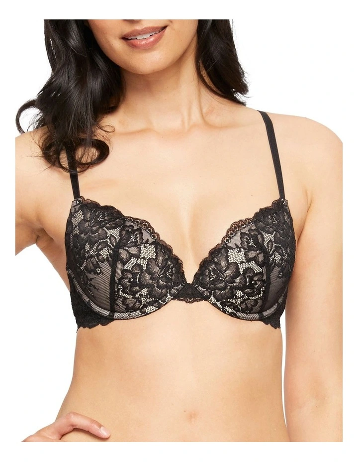 Lace Level 1 Push Up Bra Black