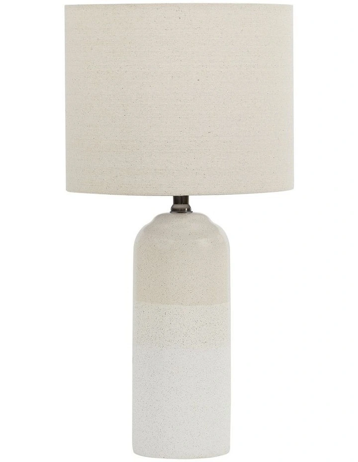 Clayton Modern Ceramic Table Lamp 61cm in Cream