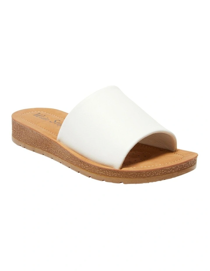 Enid Sandals in White Smooth