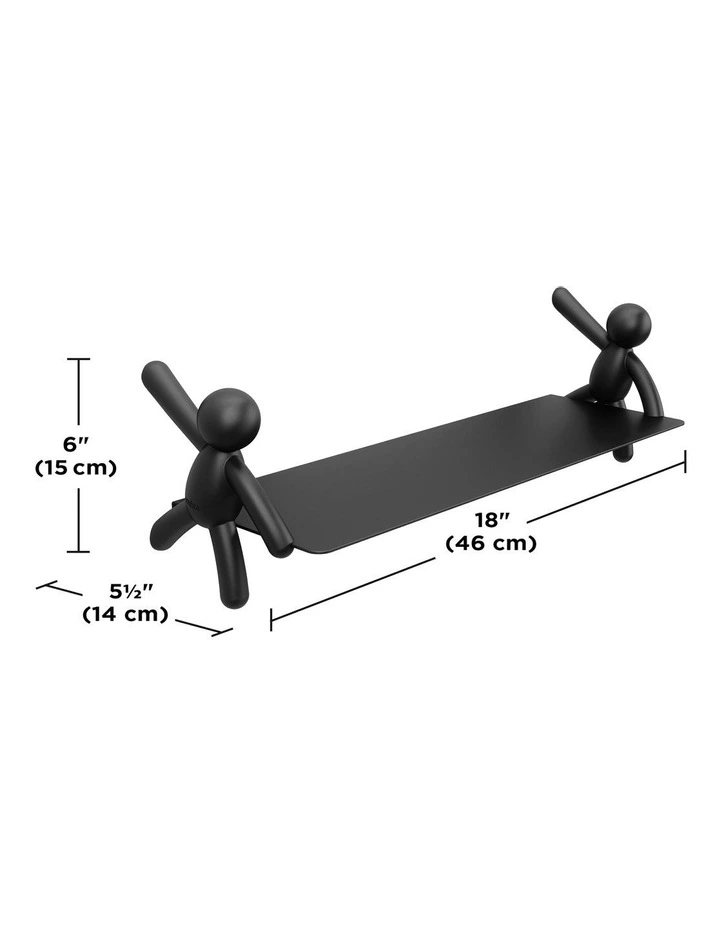 Buddy Shelf 46x14x15cm in Black
