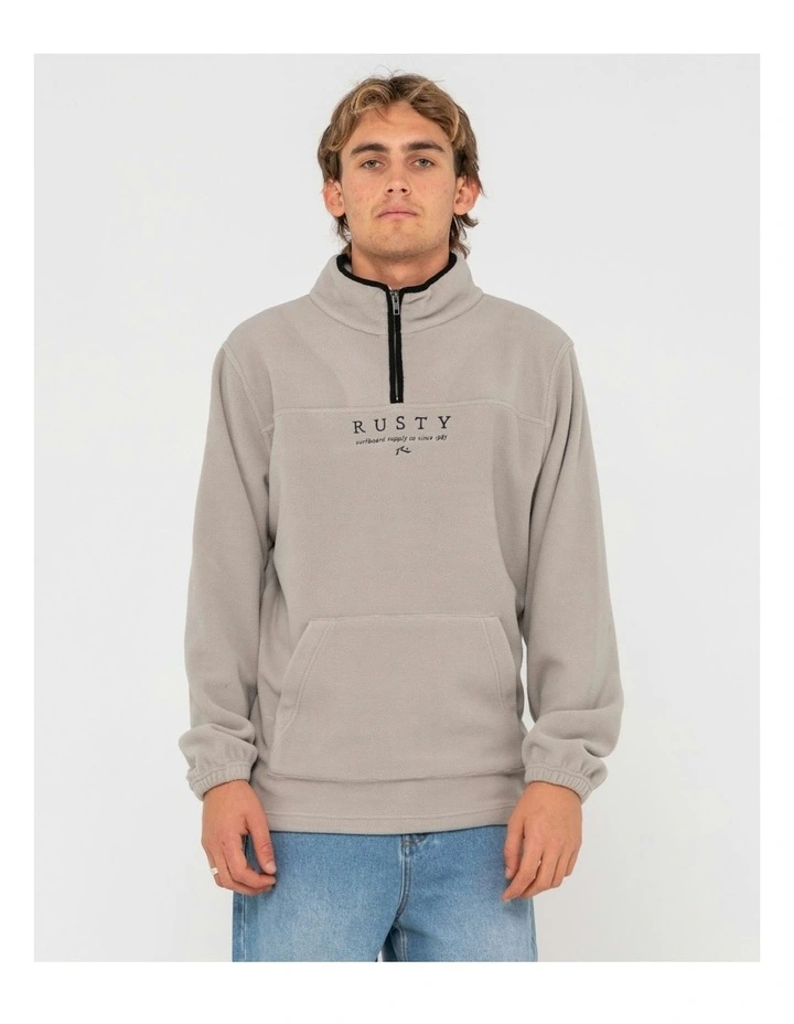 Big Bang 1/4 Zip Polar Fleece in Grey