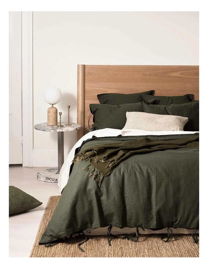 Maison Vintage Bed Linen Collection in Forest