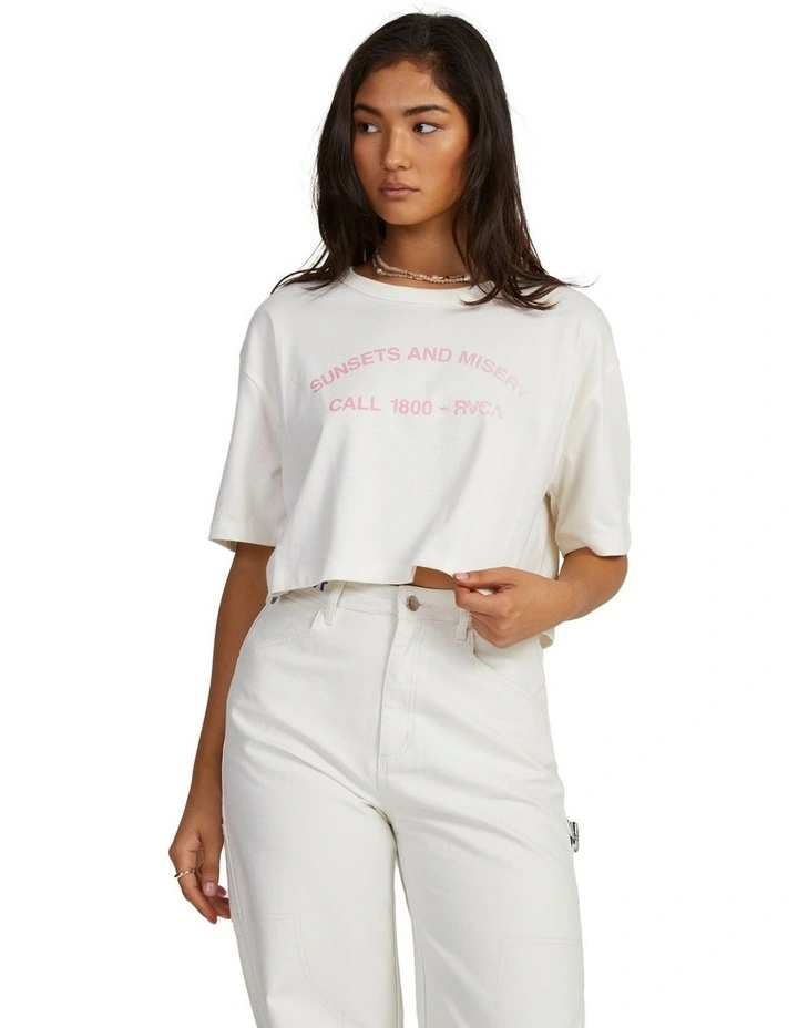 Half Relaxed T-Shirt in White