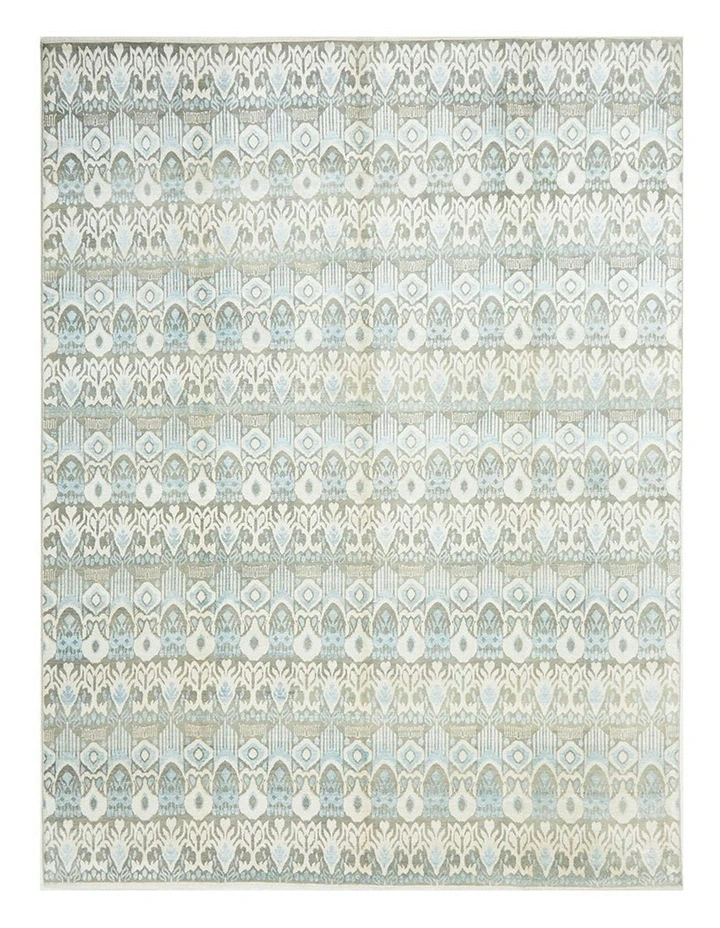 Fine Hand Knotted Wool Silver Rug 367X272cm