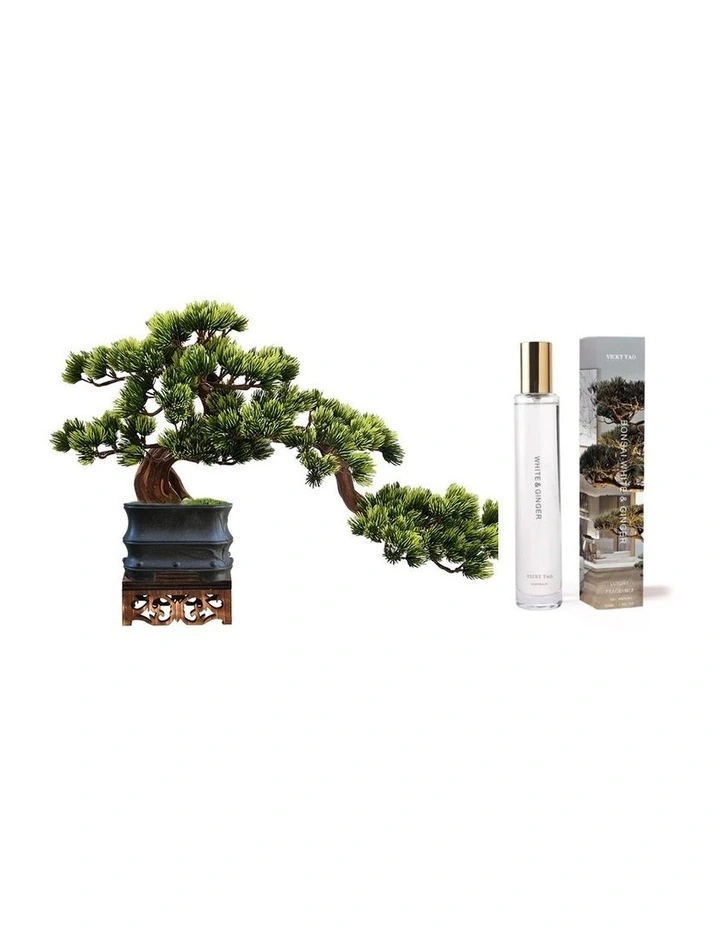 Faux Bonsai Art in Bamboo Style Yixing Pot & Exclusive Bonsai Fragrance 50ml