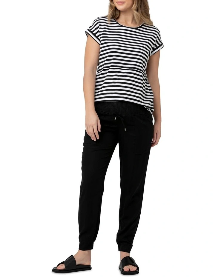Lionel Nursing Tee in Black/White