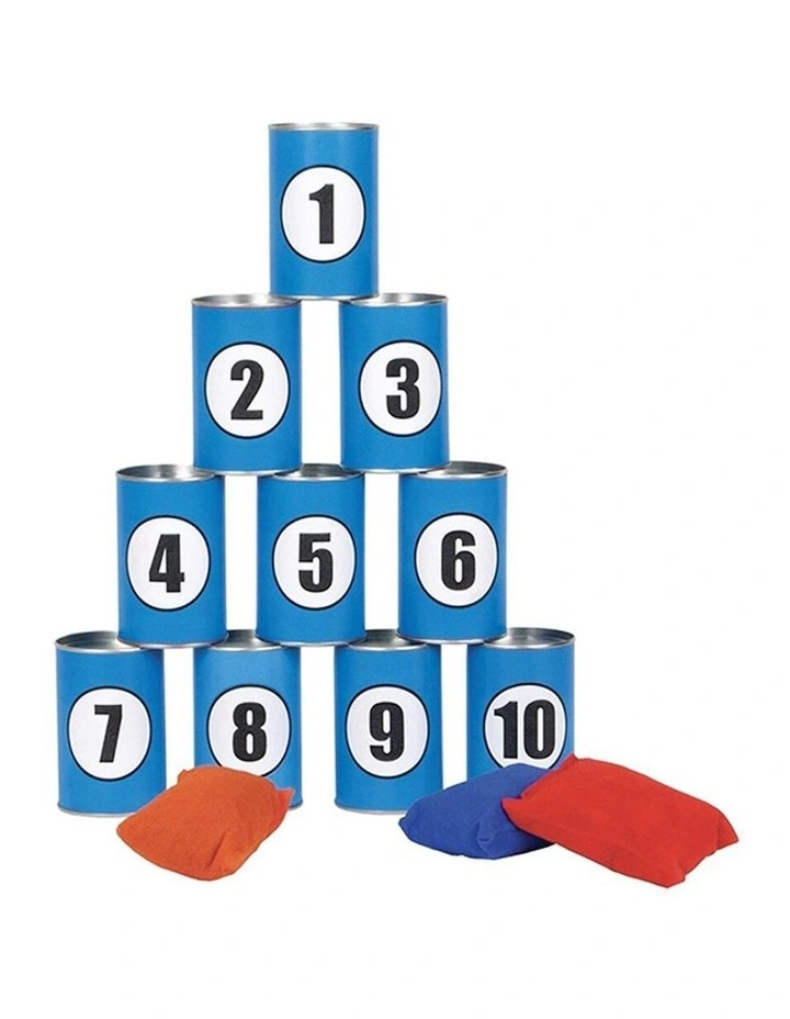 Classic Carnival Style Outdoor Game Throwing Can