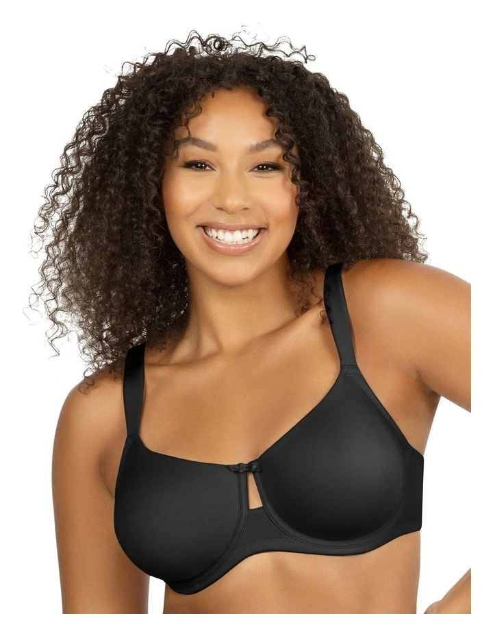 Erika Everyday Seamless Underwire T-Shirt Bra in Black