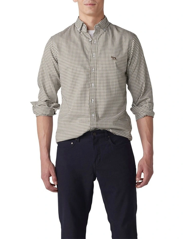 Gunn Check Oxford Sports Fit Shirt Loden