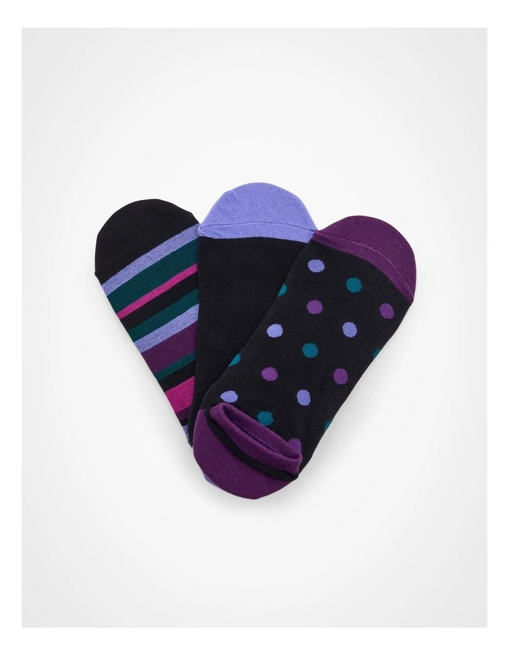 Bamboo Socks 3 Pack in Multi