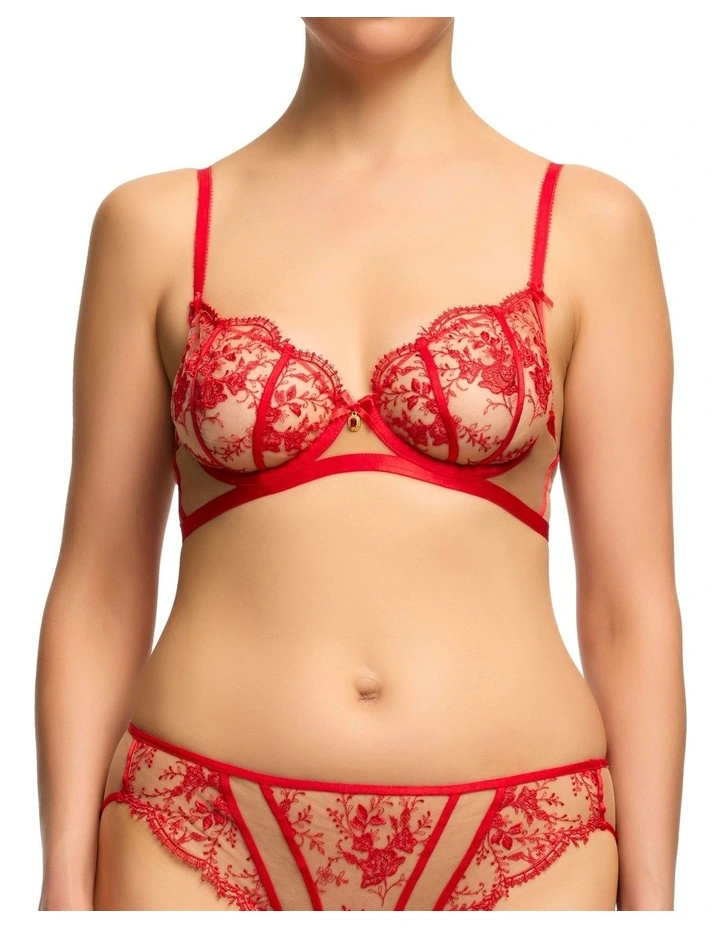 Femmoiselle Balconette Bra in Flame