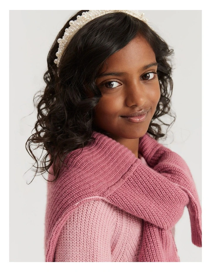 Pearl Headband in Marshmallow