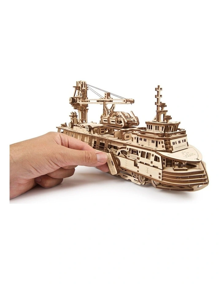 Research Vessel 575 Piece Wooden 3D Puzzle