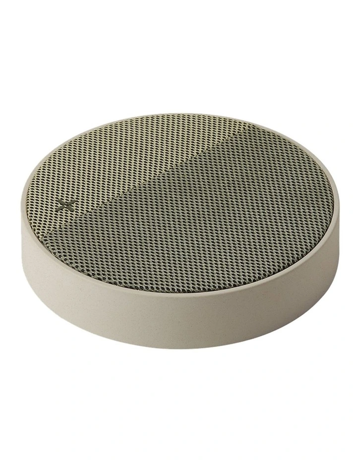 Oslo Energy Stone/Khaki Wireless Charging Station & 5W Bluetooth Speaker