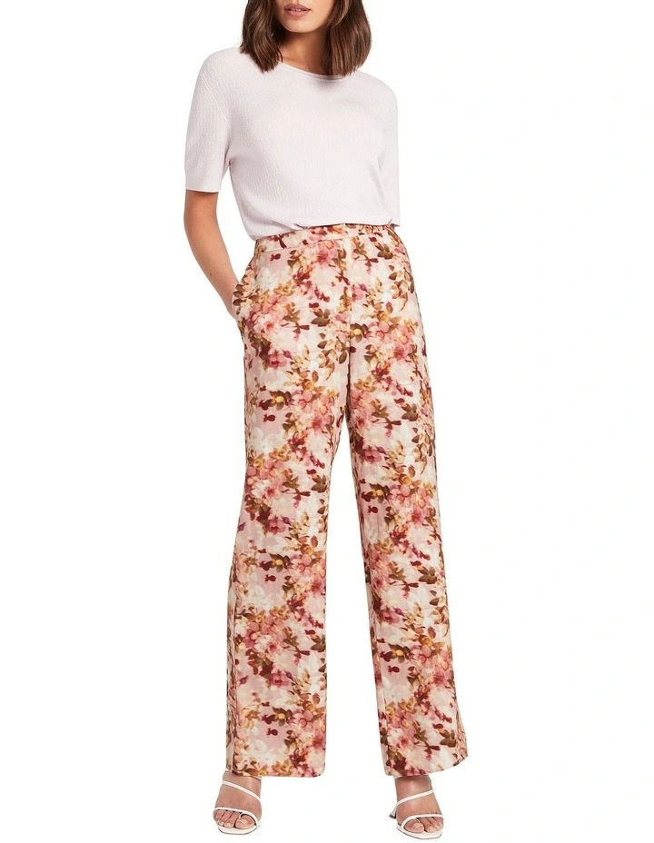 Kodi Wide Leg Linen Pant In Multi