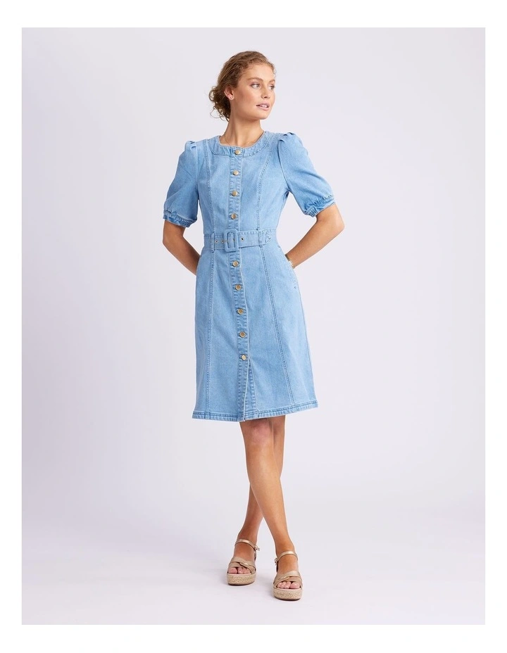 Cruise Denim Dress in Blue