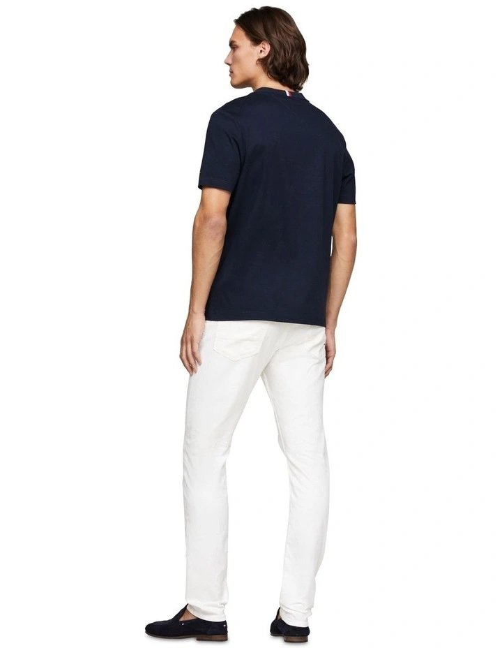 Icon Laurel Tee in Navy