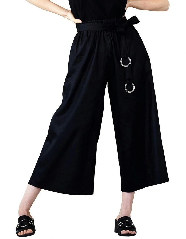 Cinder Wide Leg Pants in Black