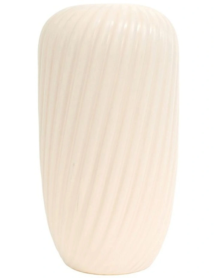 Alma Vase 17x32cm in Antique White