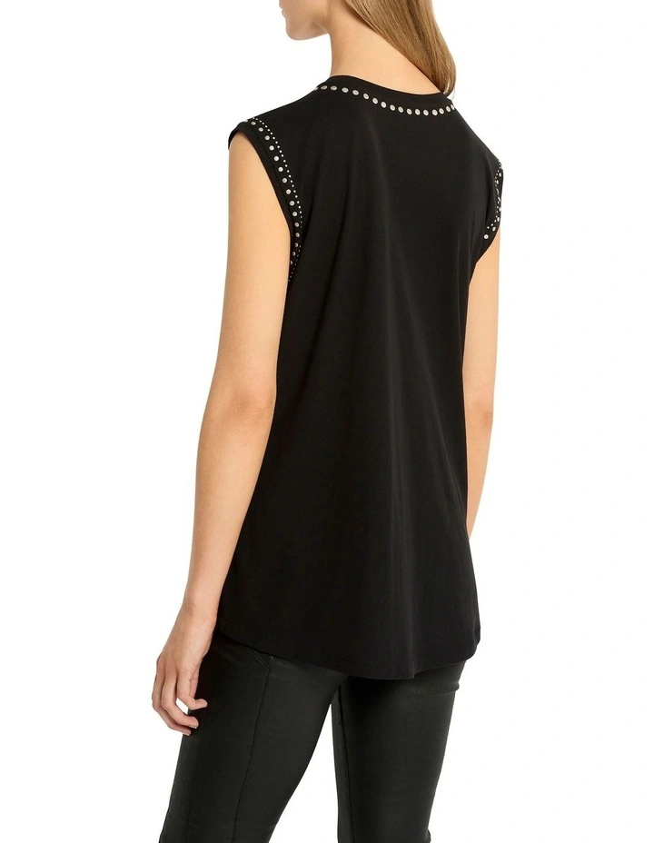 Lucky Life Tank in Black