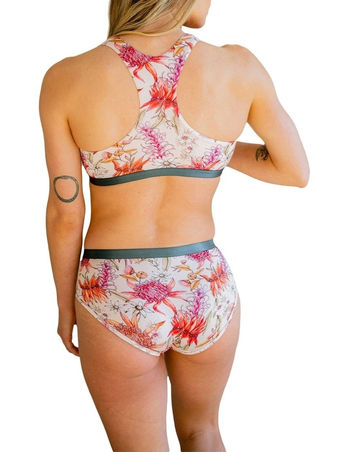 Botanical Bamboo Underwear in Pink