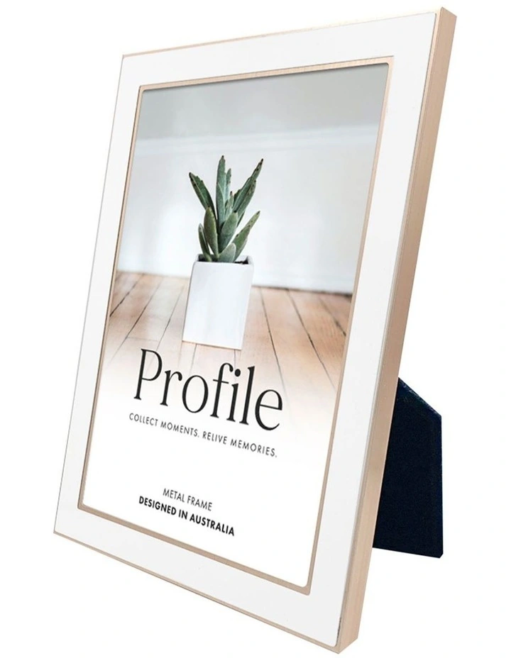 Eternal Solid Metal Photo Frame 8x10 in White