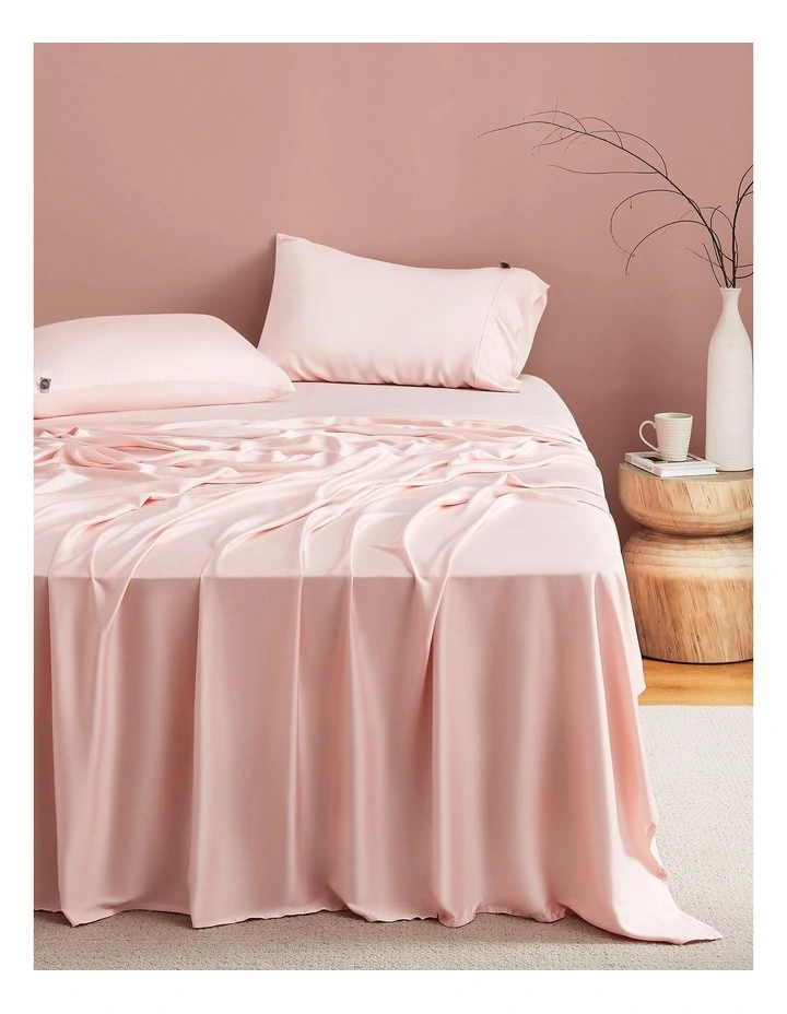 Bamboo Sheet Set in Blush Pink