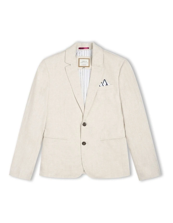The Palermo Herringbone Blazer (3-7 years) in Lt Sand