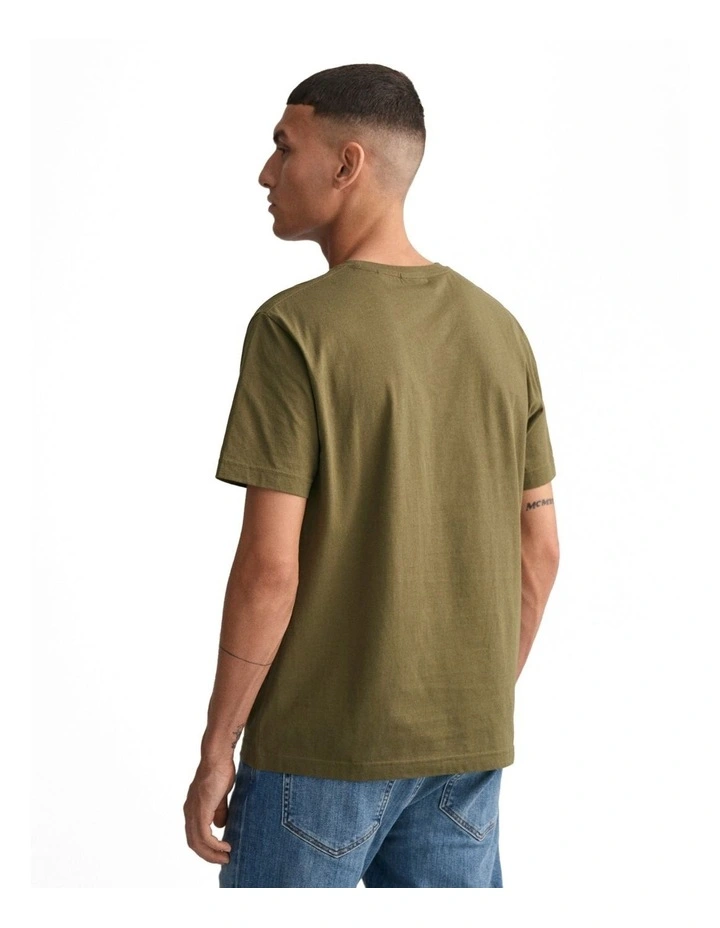 Shield T-shirt in Juniper Green