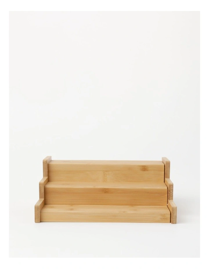 Extendable 3 Tier Shelf in Bamboo