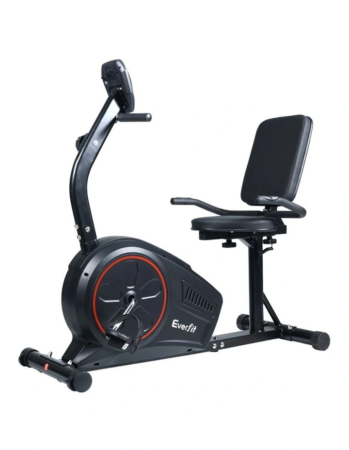Everfit Magnetic Recumbent Exercise Bike Fitness Trainer Home Gym Equipment Bk