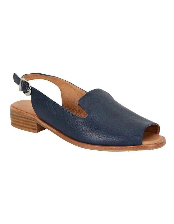 Delaney Sandals in Navy Leather