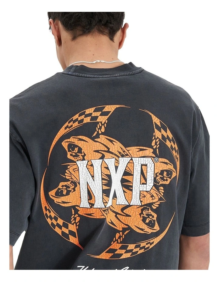 Extrapolate Heavy Oversized Tee in Black