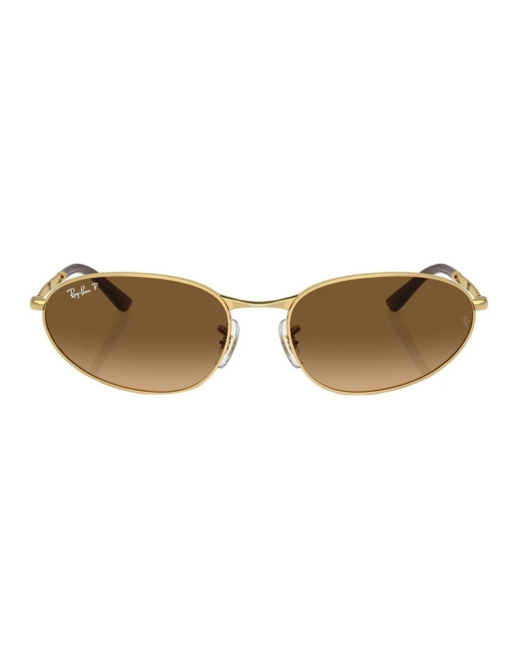 RB3734 Polarised Sunglasses in Gold