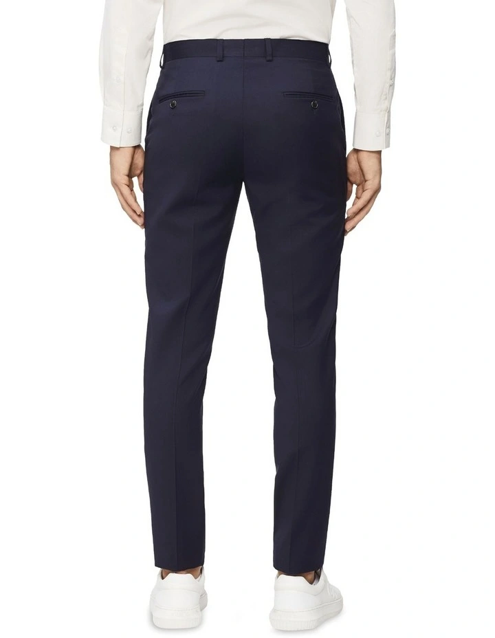 Super Slim Twill Suit Trouser in Navy