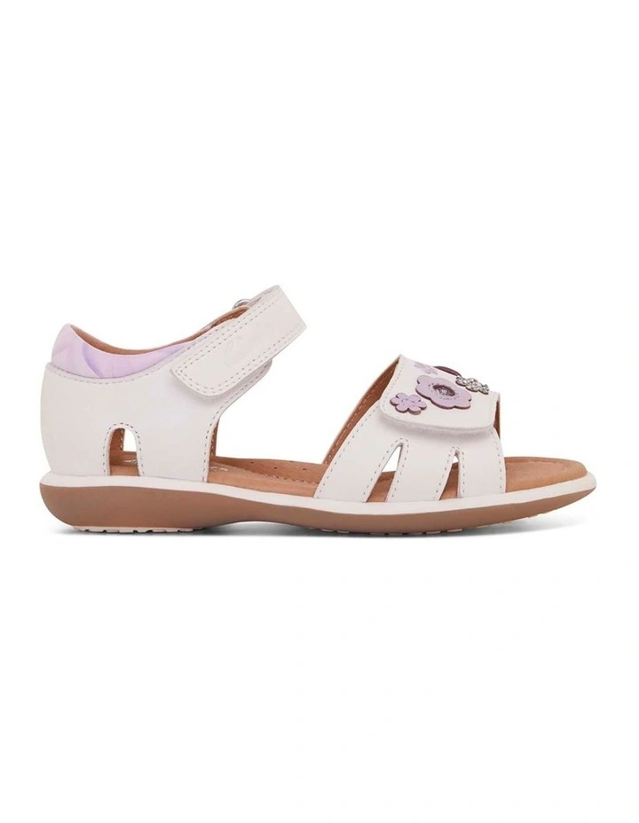 Priya Sandals in White/Lilac