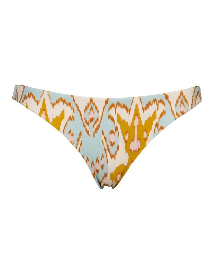 Alita Tiger Bikini Bottom in Reversible Berry Patchwork