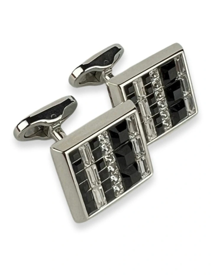 Orion Rectangle Cufflink in Black