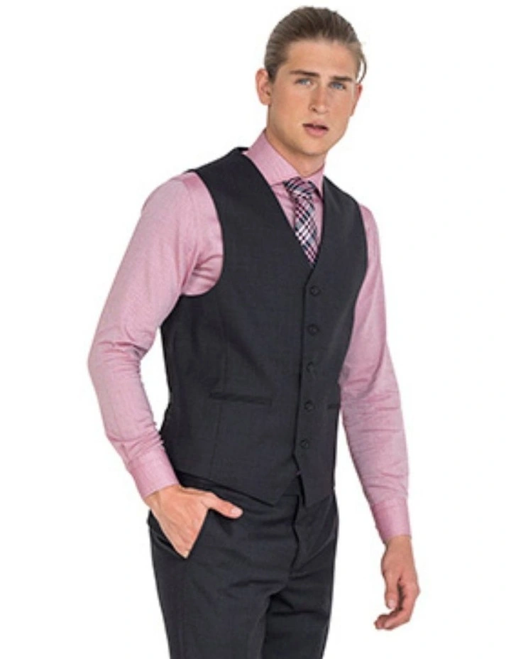 Lounge Vest in Charcoal