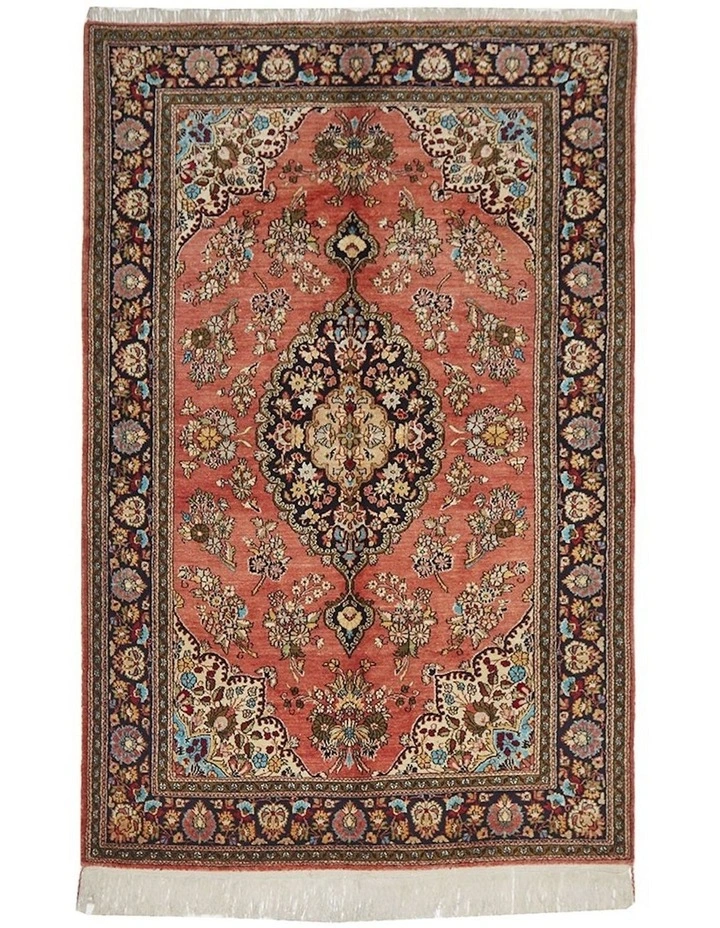 Persian Antique Qum Silk Rug 214X140cm