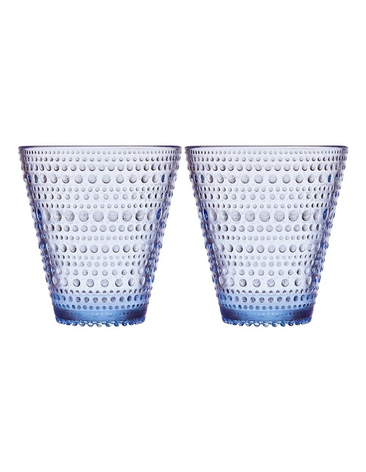 Kastehelmi Set of 2 Tumbler Aqua