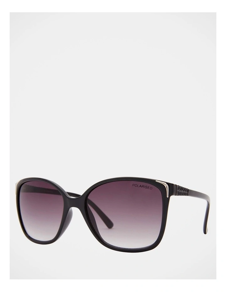 Asmaa Black Square Sunglasses 383972