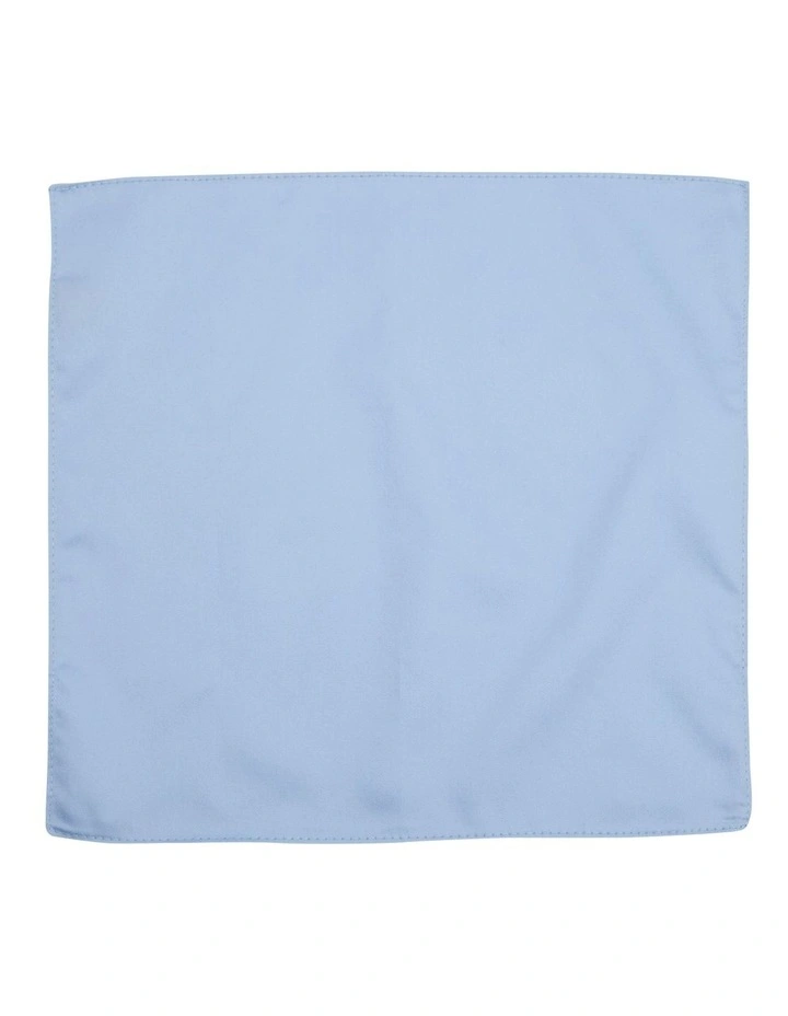 Cotton Pocket Square in Light Blue