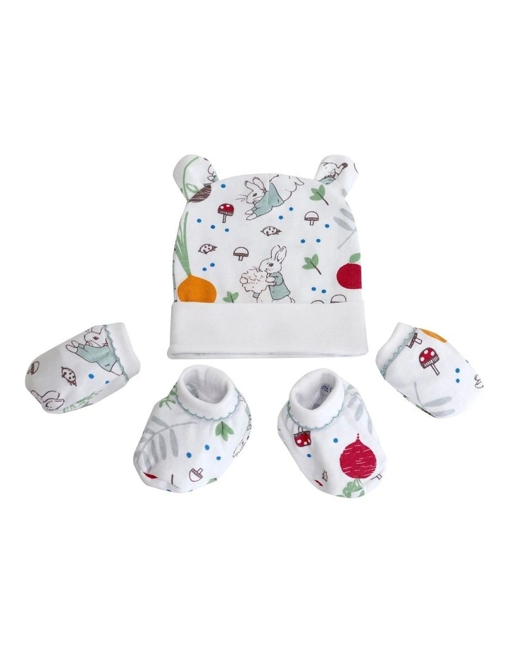 New Adventures of Peter Rabbit Layette Set 3 Pieces in White