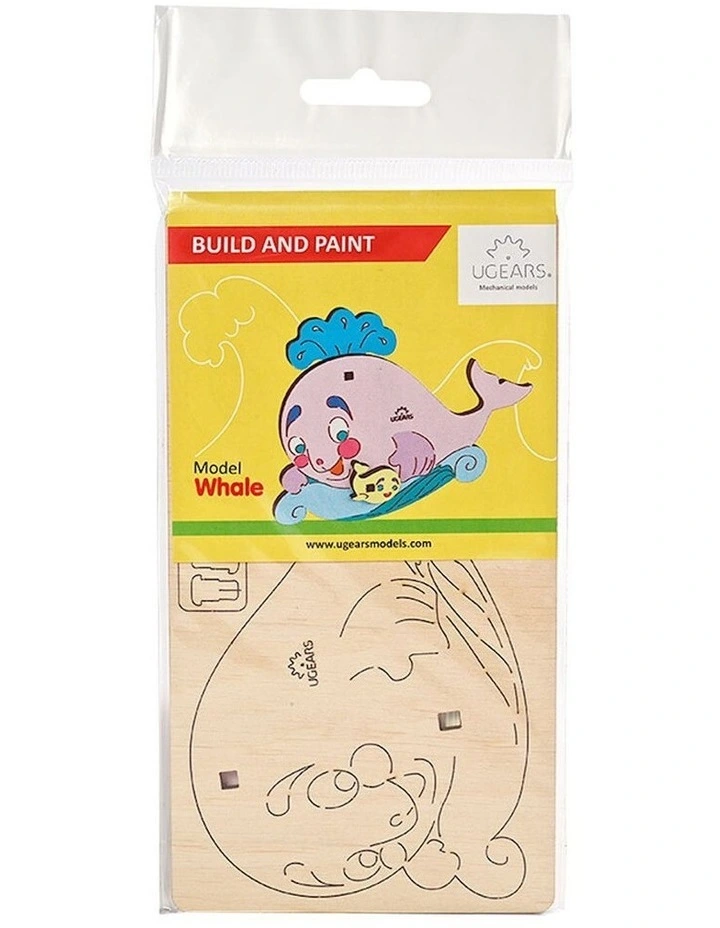 3D Colouring Whale 8 Piece Wooden Puzzle Kit (5+ Years)