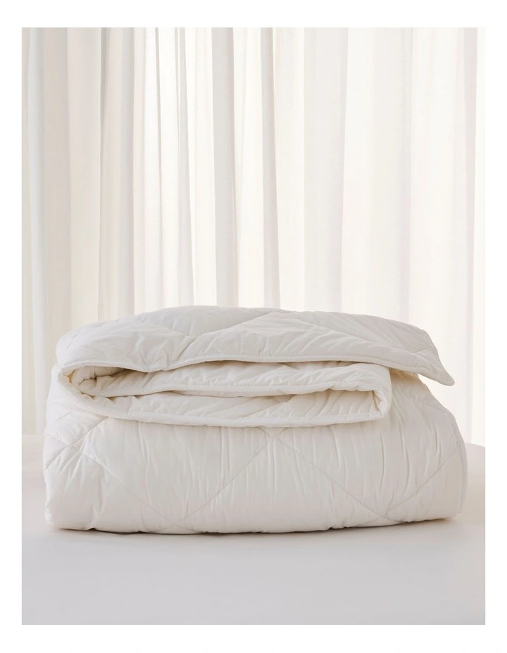 Homestead Australian Super Washable Wool Super Warm Quilt White