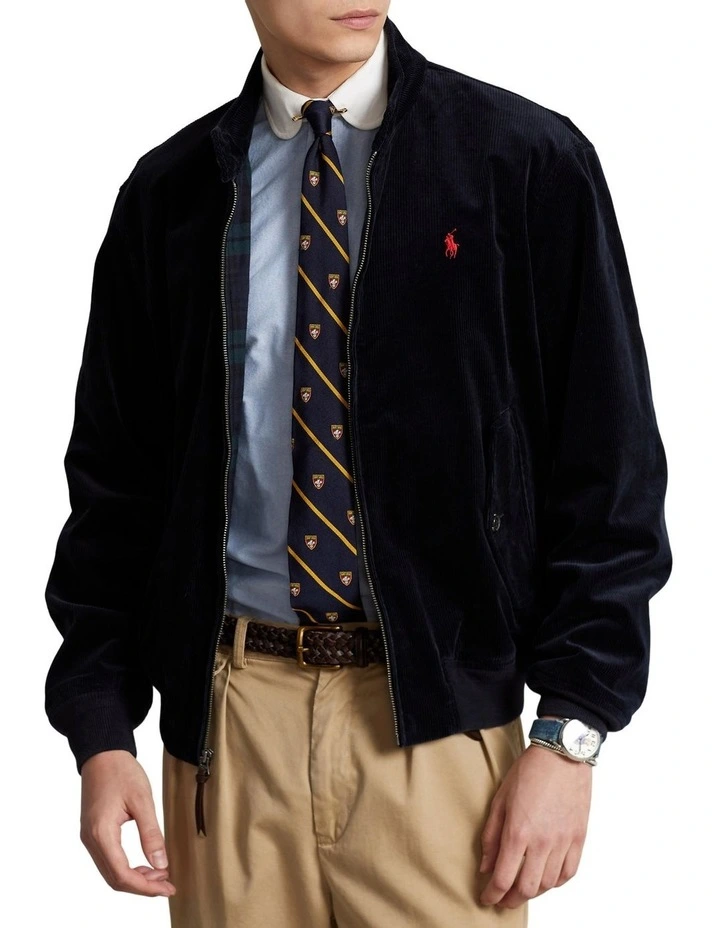 Stretch Corduroy Jacket in Navy