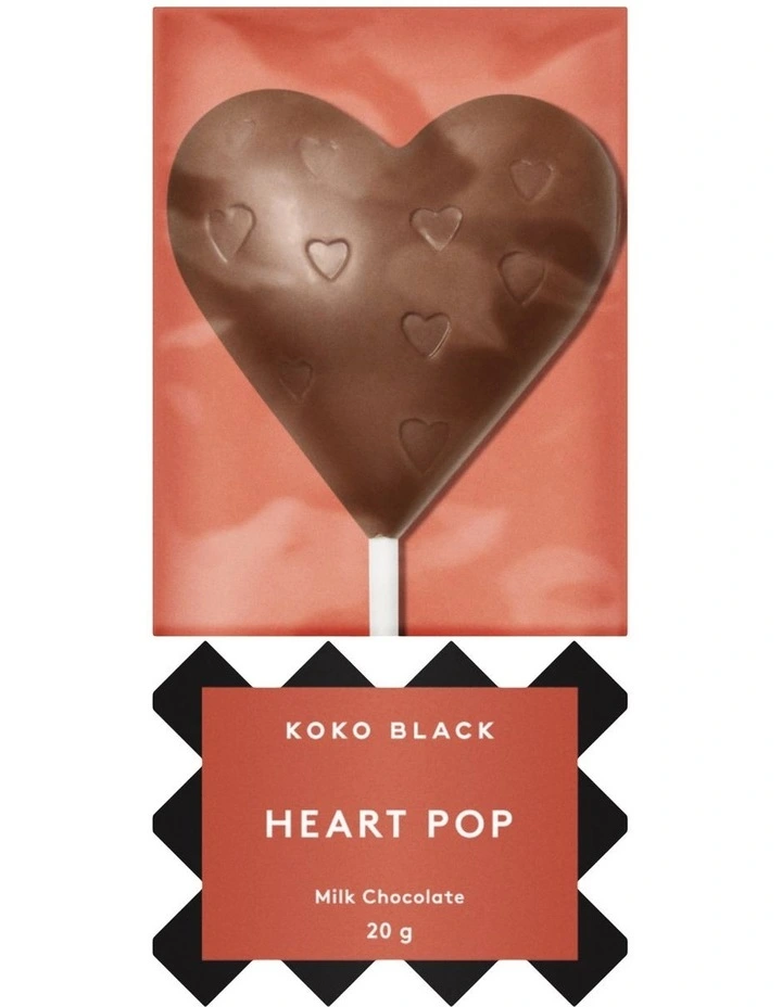 Milk Chocolate Heart Pop